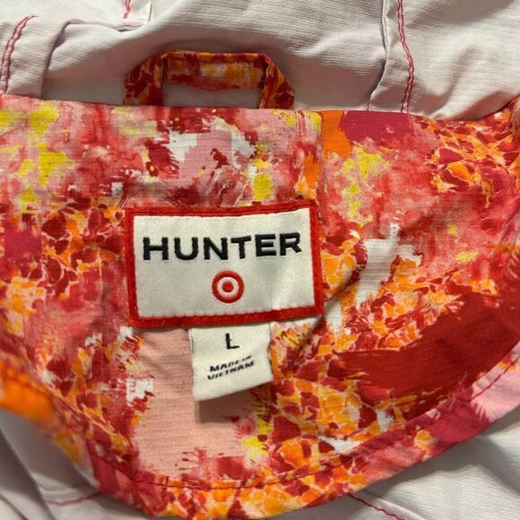 HUNTER rain jacket coat long sleeve with pockets zippered size Large kids - Picture 2 of 9